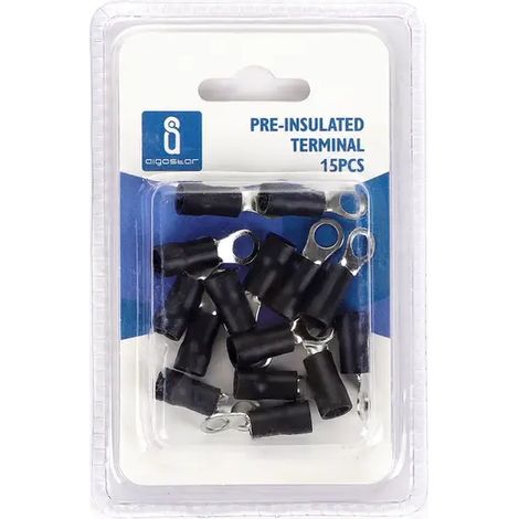 capicorda ad occhiello preisolato cavo 2.5-4mm 15pezzi nero