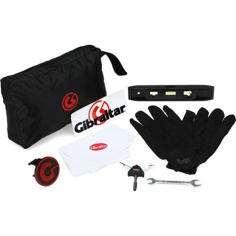 Batterie - Rack Tech kit - niveau à bulle, clé à ècrou, clé triple, gants, serviette, Logo clippable, RF-TKIT