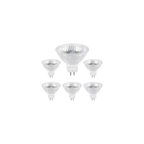 Ampoule Halogene GU5.3 50W 12V, 800lm Blanc Chaud 2700K Dimmable, Ampoule Spot Halogène MR16, pack de 6 (1/5)