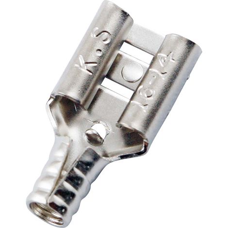 Cosse faston RS PRO, 16 14 AWG, Non-isolé ( Prix pour Sachet de 100 )