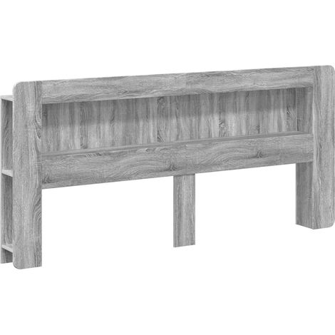Cabecero con armario Gris Sonoma Madera de ingeniería vidaXL (1/5)