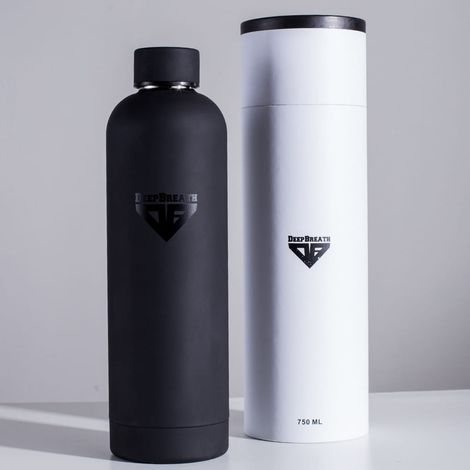 Edelstahlflasche – Schwarz (1/5)