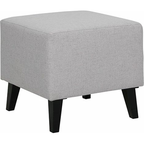 Reposapiés Delbene 126 , 45x51x51cm, Diámetro: 0, Tapiz, Patas: Plástico, 0