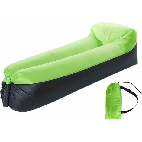 Luftliege Luftmatratze Sitzsofa Camping Sitzsack Sofamatratze Luftliege Luftsack Wasserdichter Strand Luftsack Wasserabweisend Faulenzsack bis 18 (1/5)