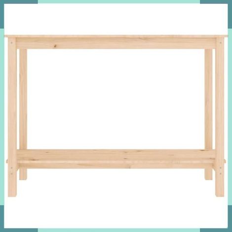 822282 Table console 110x40x80 cm Bois massif de pin (1/5)