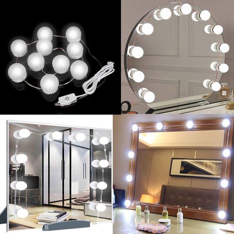 10 Ampoules LED Colorées USB pour Miroir Maquillage Lumineux Beauté (1/5)
