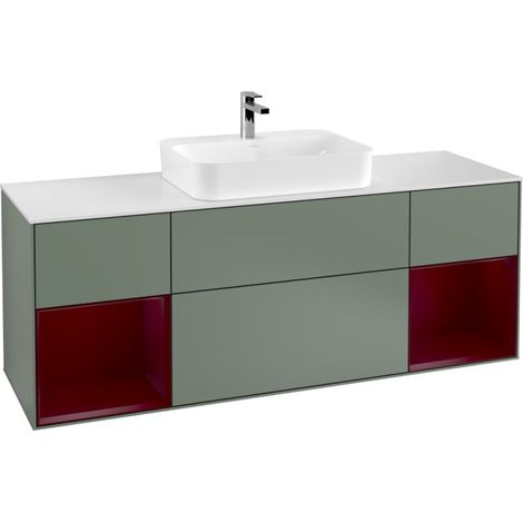 Villeroy & Boch F451HBGM Meuble sous-lavabo Finion F45 (1/2)