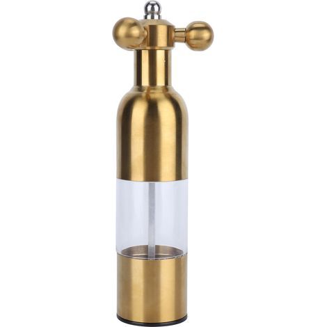 Moulin à poivre et sel manuel en acier inoxydable, forme de robinet vintage, pour cuisine (1/5)