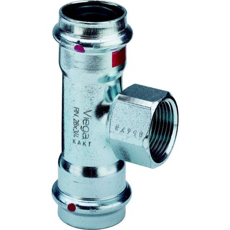 VIEGA Té fileté femelle Prestabo acier zingué 35x3/4"x35mm (1/3)