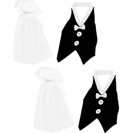 ensembles de housses décoratives en forme de robe de mariée (1/5)