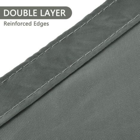 [JAMAIS UTILISÉ]Voile d'ombrage Triangle 6 6 6m, Toile Ombrage avec 3 Corde Libre, Auvent Imperméable UV Protection, Imperméable Toile Ombrages pour Jardin Terrasse Extérieur Patio Piscine Balcon(Gris (1/3)