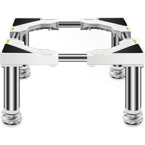 Support de réfrigérateur - Hauteur : 24 à 27 cm - Hauteur réglable - Pour lave-vaisselle, congélateur, armoire de cuisine, appareils ménagers (1/5)