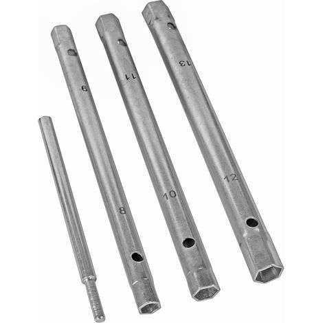 4-teiliges Montageset mit Rohrhülsen und Drehbolzen. Einzelarmatur für Waschbecken und Spülbecken. (1/4)