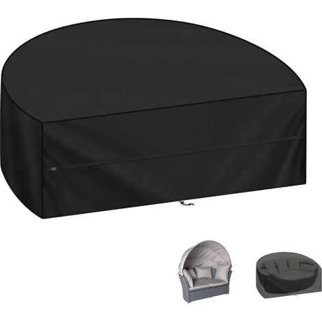 Abdeckhaube für Sonneninsel 180x90x80cm, wasserdicht, winddicht, 420D Oxford (1/5)