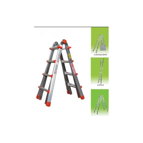 Scala In Alluminio Multiuso 129 x 60 x 21 cm (1/2)