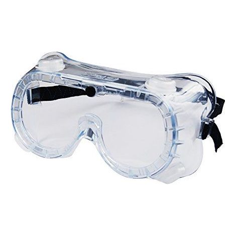 Lunettes de protection avec sangle et aérateurs anti-poussière. Norme EN166 3 B. (1/5)
