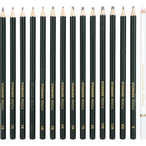 15 Pcs Sketch Pencil Set Drawing Pencil Box Art Charcoal Pencils for Painting Lovers Art Students (1/5)