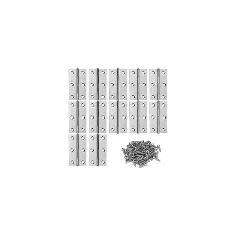 Bisagras de Acero Inoxidable Bisagra de Puerta para Muebles Conectores de Bisagra con Tornillos para el Hogar Muebles Hardware Armario Guarda Puerta Cajón 6638mm 12 Piezas (1/5)