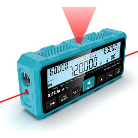Télémètre Laser Double, Portée Jusqu'à 120 m (1/5)