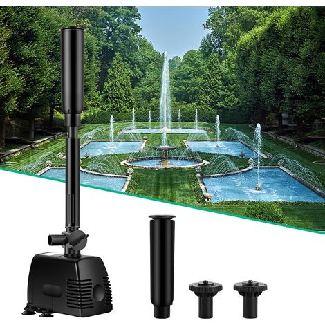 Pompe de fontaine haute vitesse , pompe de bassin, pompe à eau de fontaine, pompe de jardin de fontaine, pompe de voie navigable, hauteur de refoulement 1,3 m (1/5)
