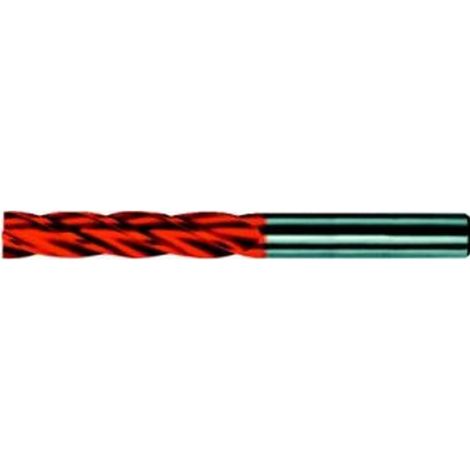 Fresa cilíndrico extra larga, tipo N, carburo monobloque, según la de 30°, 4 dientes, Ø d1 - h10 : 6,0 mm, Largo total l1 75 mm, Largo corte l2 30 mm
