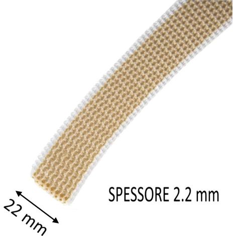 CINTINO TIPO EXTRA BEIGE LARGHEZZA 22 MM - SPESSORE 2.2 MM (1/2)