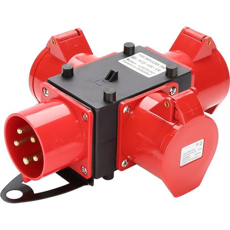 SWANEW Distributore di corrente per box da cantiere 3 x CEE 400V/32A 5 pin (1/5)
