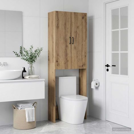 vidaXL Mobile Bagno HOORN Rovere Artigianale 66 x 25,5 x 190 cm (1/5)