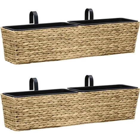 Fioriere 2 pz in Giacinto Intrecciato vidaXL (1/5)