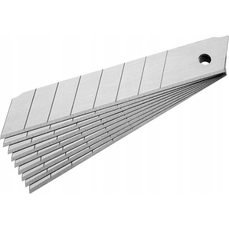 Cuchillas rompibles intercambiables para cuchillo de papel tapiz 18 mm afiladas de repuesto 10 piezas (1/5)