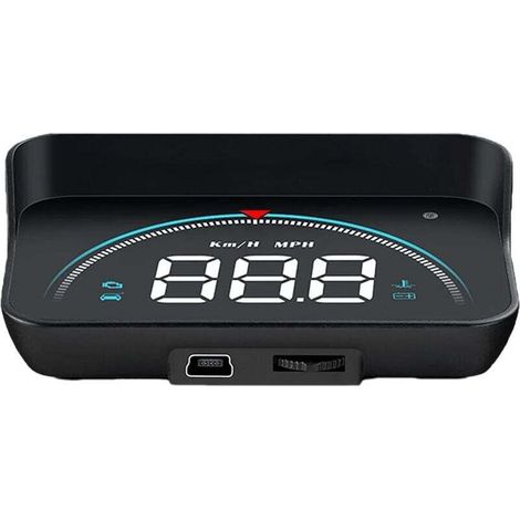M8 HUD Car Head-Up Display, 3.5 Inch OBD Gauge Car Display, OBD2 Head-Up Display HUD Projector, Portable Multifunctional Digital Car Display (Black)