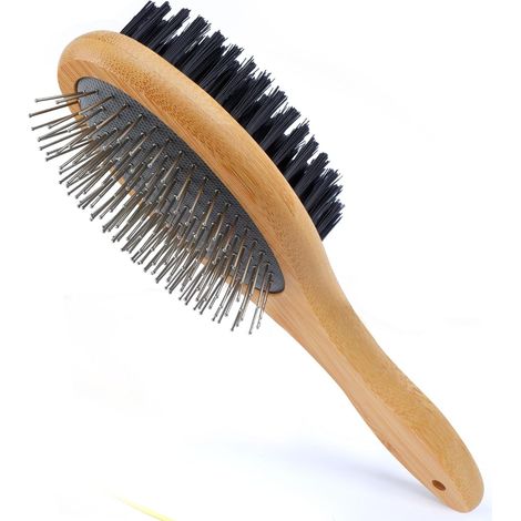Brosse Chien et Chat,Double face Brosse Animaux de Toilettage Massage pour Chiens et Chats Poil Long et Poil Court (1/5)