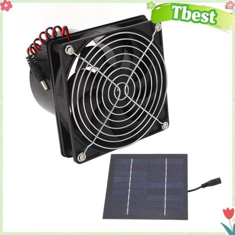 Ventilateur d'extraction solaire Kit de ventilateur de panneau solaire 50 W avec 3000 tr/min haute vitesse pour serre de grenier, (1/3)