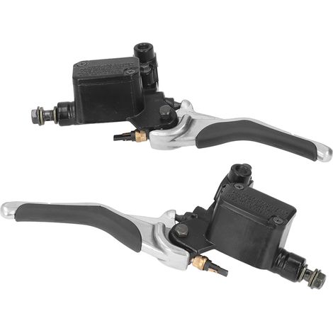 Paar linke und rechte Motorradbremshebel mit Ölbehälter, aus CNC-gefräster Aluminiumlegierung, für YQ50 Aerox 1997-2013 (1/5)