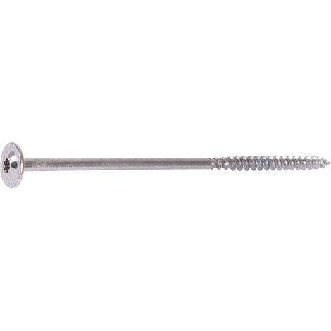 Banyo – Vis à bois 6 mm 80 mm T-STAR plus acier WIROX – Lot de 100 pièces – Pour bois dur et teck – Vissage rapide en série
