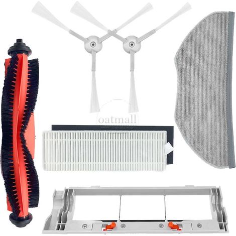 (JS) Convient aux accessoires et pièces de rechange pour Xiaomi MIJIA G1. Convient également aux modèles Xiaomi G1 MJSTG1 et MI Robot Vacuum Mop Essential. Brosse rotative et filtre de rechange essent (1/4)