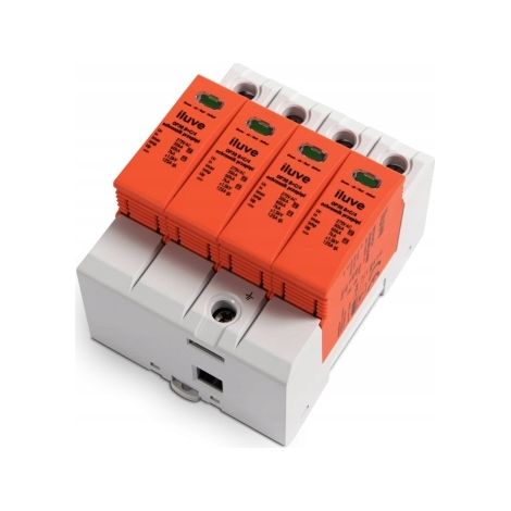 Pararrayos iLuve OP30 T1+T2 B+C 4P 30/60 1.5KV TN-S AM-121000-01