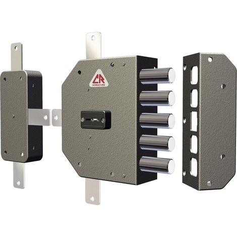 serrure de sA curitA droite CR 2300 double embout A appliquer sur les portes blindA es (1/3)
