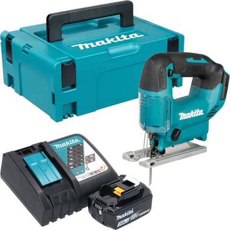 Makita DJV 186 RF1J Akku Pendelhubstichsäge 18 V + 1x Akku 3,0 Ah + Ladegerät + Makpac (1/5)
