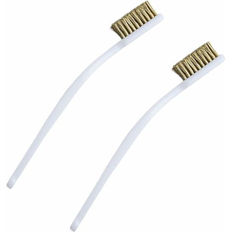 2 Pièce Mini Brosses Métallique, Brosse à Gratter En Acier Inoxydable Pour le nettoyage des scories de soudure, de la rouille,Buse De l'Imprimante 3D (1/5)