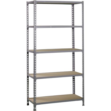 Simonrack Scaffale in metallo grigio con 5 ripiani