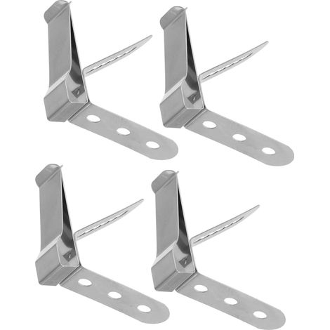 4 Pièces Pince Thermomètre Inox pour Bbq Cuisine Support Anti (1/5)