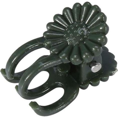 Clip De Soutien Pour Plantes - En Plastique Vert - 2 x 0 8 Cm - Pour Tiges De Fleurs Et De Vignes - 50 Pièces (1/5)