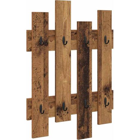 Maison Exclusive - Wandmontierter nachttisch Altholz 60 x 3 x 82