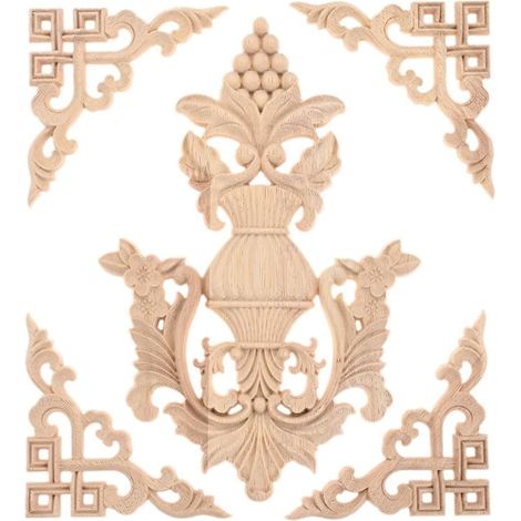Carved Wood Decals for Furniture 5 Decals for (1/5)
