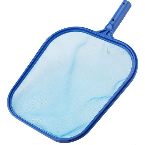 3-teiliges Kescher-Set mit Teleskopstange zur Reinigung von Schwimmbecken, Teichen, Badewannen und Springbrunnen – 35 cm, Blau, ABS & Netzgewebe (1/5)