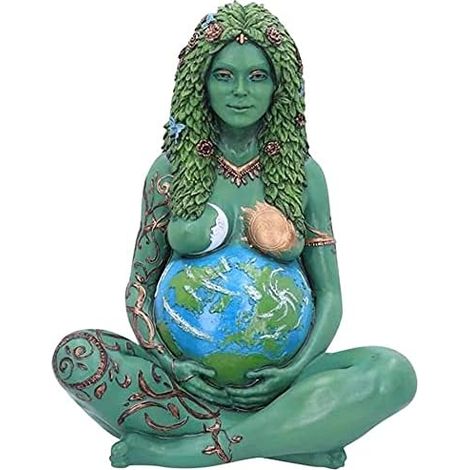 Statue de la Terre Mère Figurine en résine, Art tridimensionnel Jardin Extérieur Décoration de la Maison en Résine Terre Mère Déesse Art Décoration (1/4)