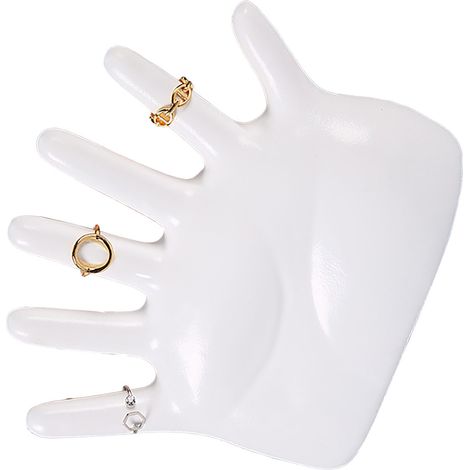 Porte-main pour Bijoux [Support Exposant] Résine Fade-Resistant [510g Blanc] 1 Pièce (1/5)