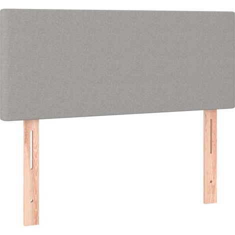 Maison Exclusive - Cabecero de tela gris claro 100x5x78/88 cm (1/5)