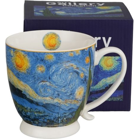 Tazza in porcellana con piedistallo 510 ml - Notte stellata Vincent van Gogh Notte stellata (1/4)